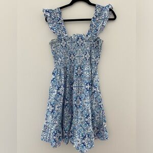 Hill House Blue Mosaic Elizabeth Nap Dress, Size Large